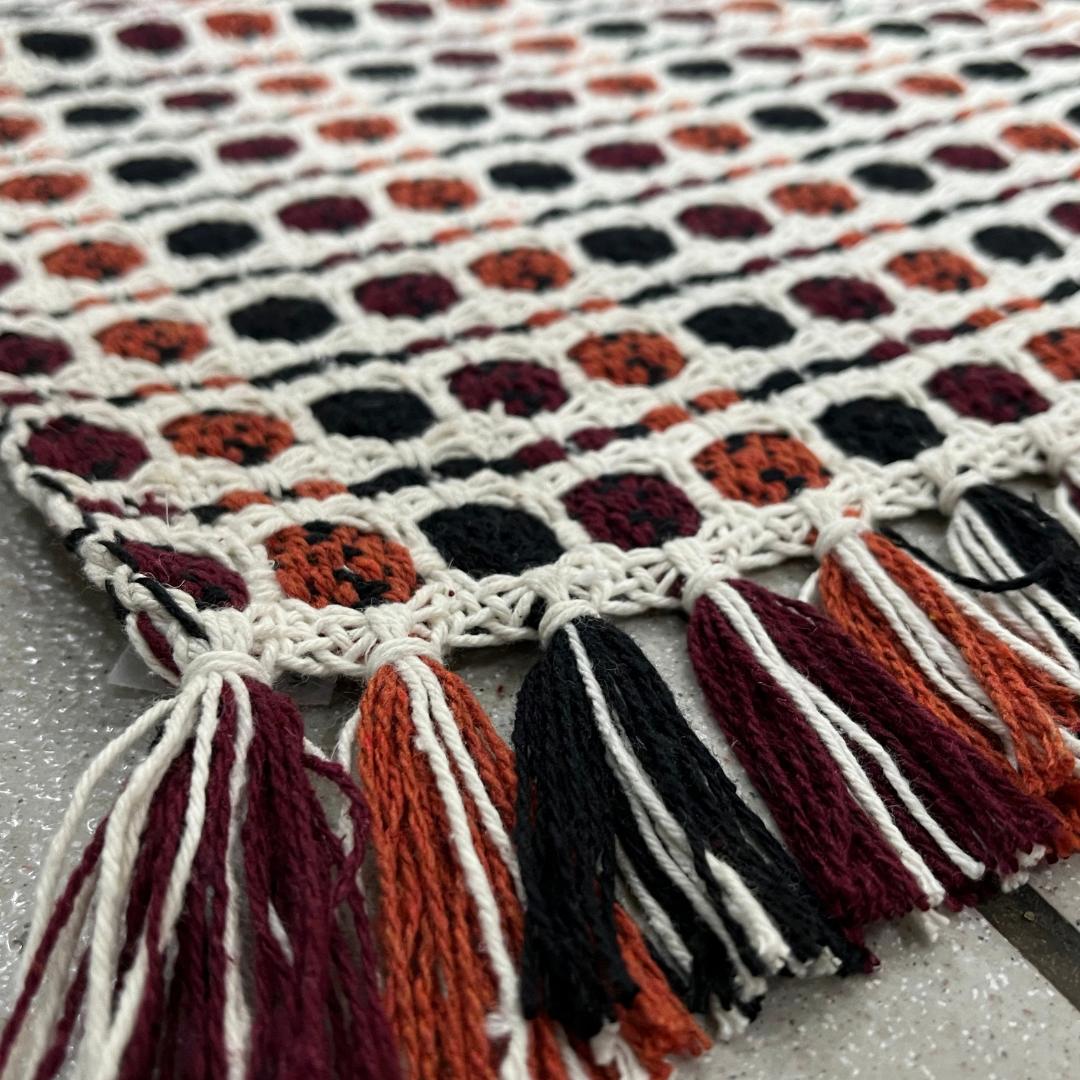 Tapete Artesanal de Algodão com Franjas 60 × 100 cm 3 Tapete Artesanal de Algodão com Franjas 60 × 100 cm - Imagem 2